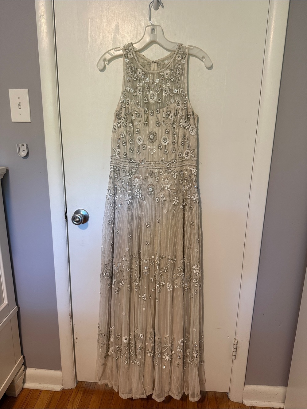 Embellished Beaded Melissa Sweet Wedding Dress in ivory